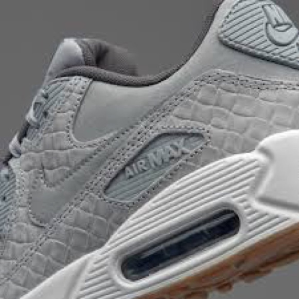 Nike WMNS Air Max 90 Premium Grey Midnight Fog - Picture 4 of 6